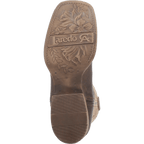 LAREDO Boots Dan Post Women's Delaney Dark Brown/Bone Square Toe Western Boots 5946