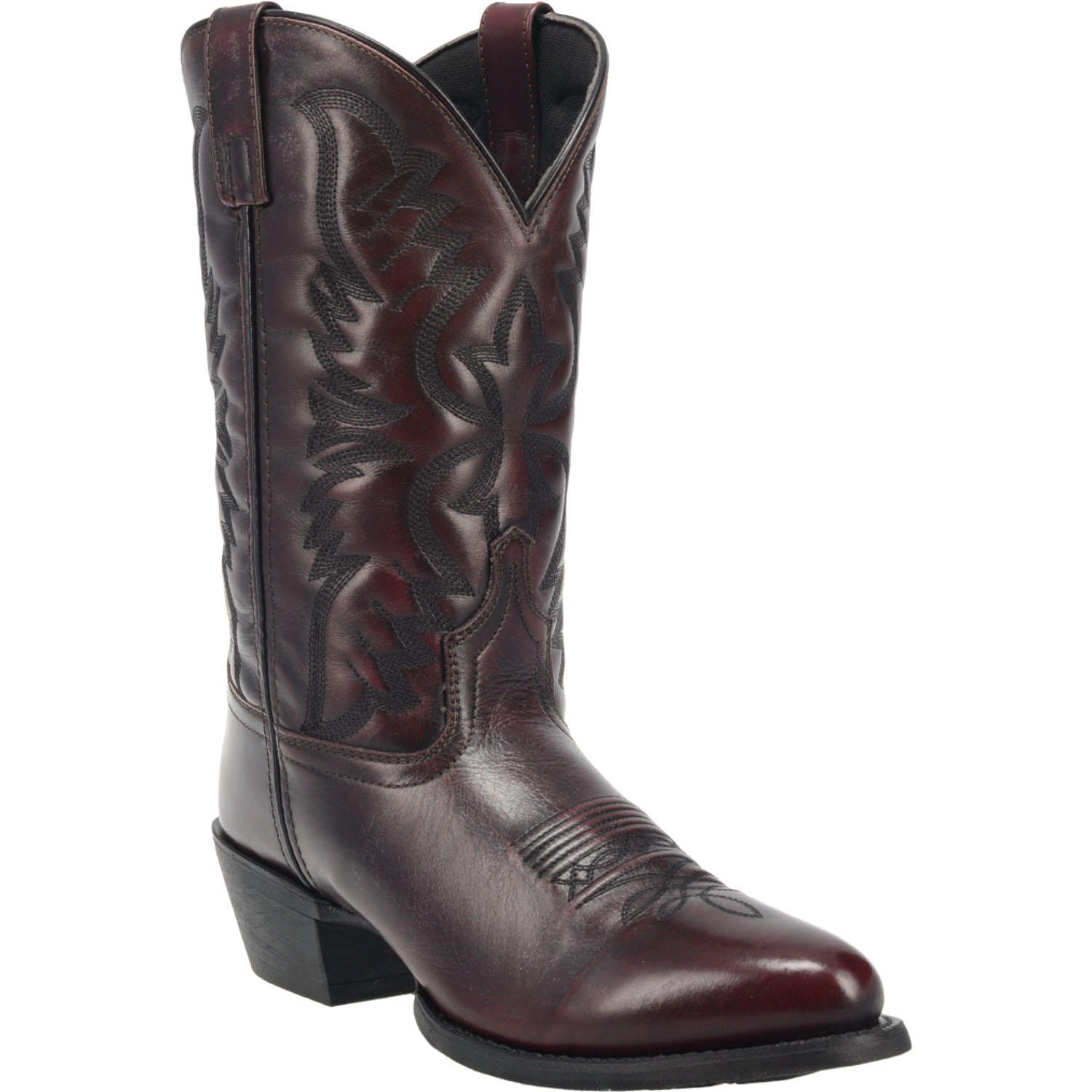 LAREDO Boots Laredo Men's Birchwood Black Cherry Leather Cowboy Boots 68458