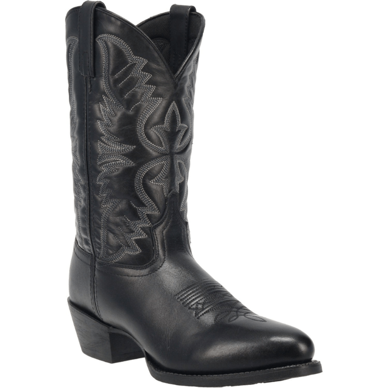 LAREDO Boots Laredo Men's Birchwood Black Leather Cowboy Boots 68450