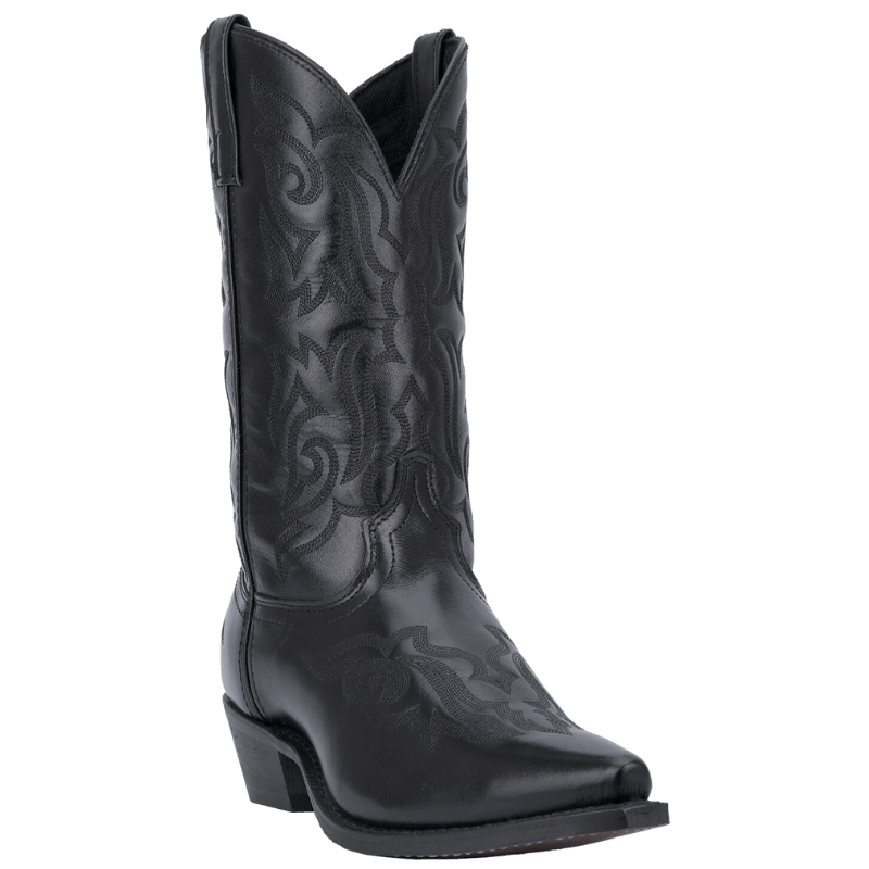 LAREDO Boots Laredo Men's Hawk Black Leather Cowboy Boots 6860