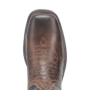 LAREDO Boots Laredo Men's Hawke Brown/Black Leather Cowboy Boots 6920