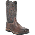 LAREDO Boots Laredo Men's Hawke Brown/Black Leather Cowboy Boots 6920