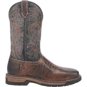 LAREDO Boots Laredo Men's Hawke Brown/Black Leather Cowboy Boots 6920
