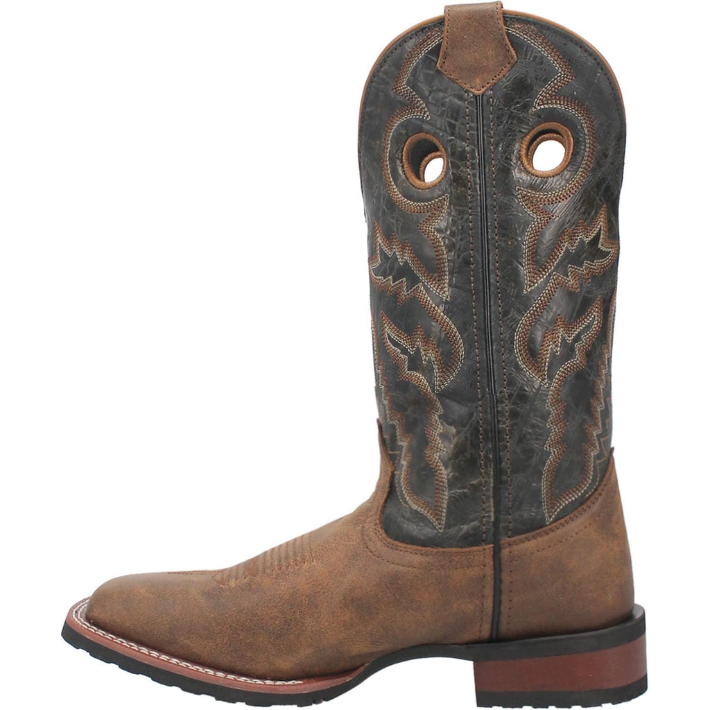 LAREDO Boots Laredo Men's Kosar Tan/Black Leather Cowboy Boots 7937