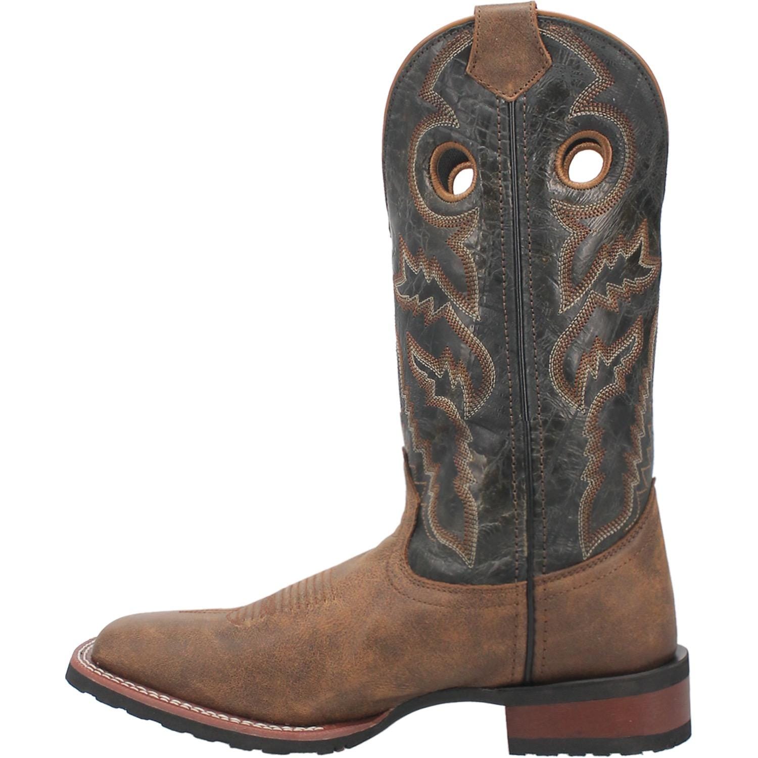 LAREDO Boots Laredo Men's Kosar Tan/Black Leather Cowboy Boots 7937
