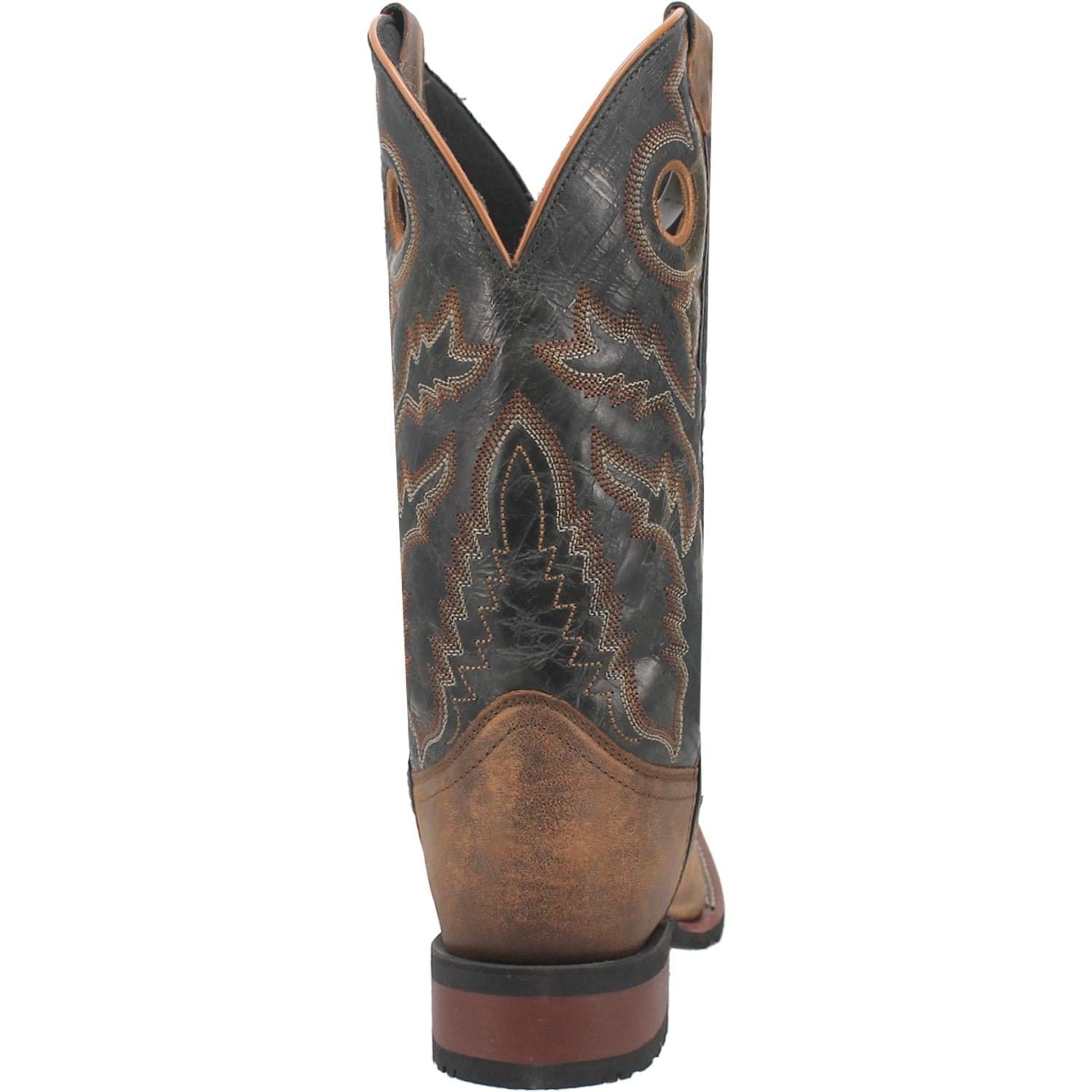 LAREDO Boots Laredo Men's Kosar Tan/Black Leather Cowboy Boots 7937