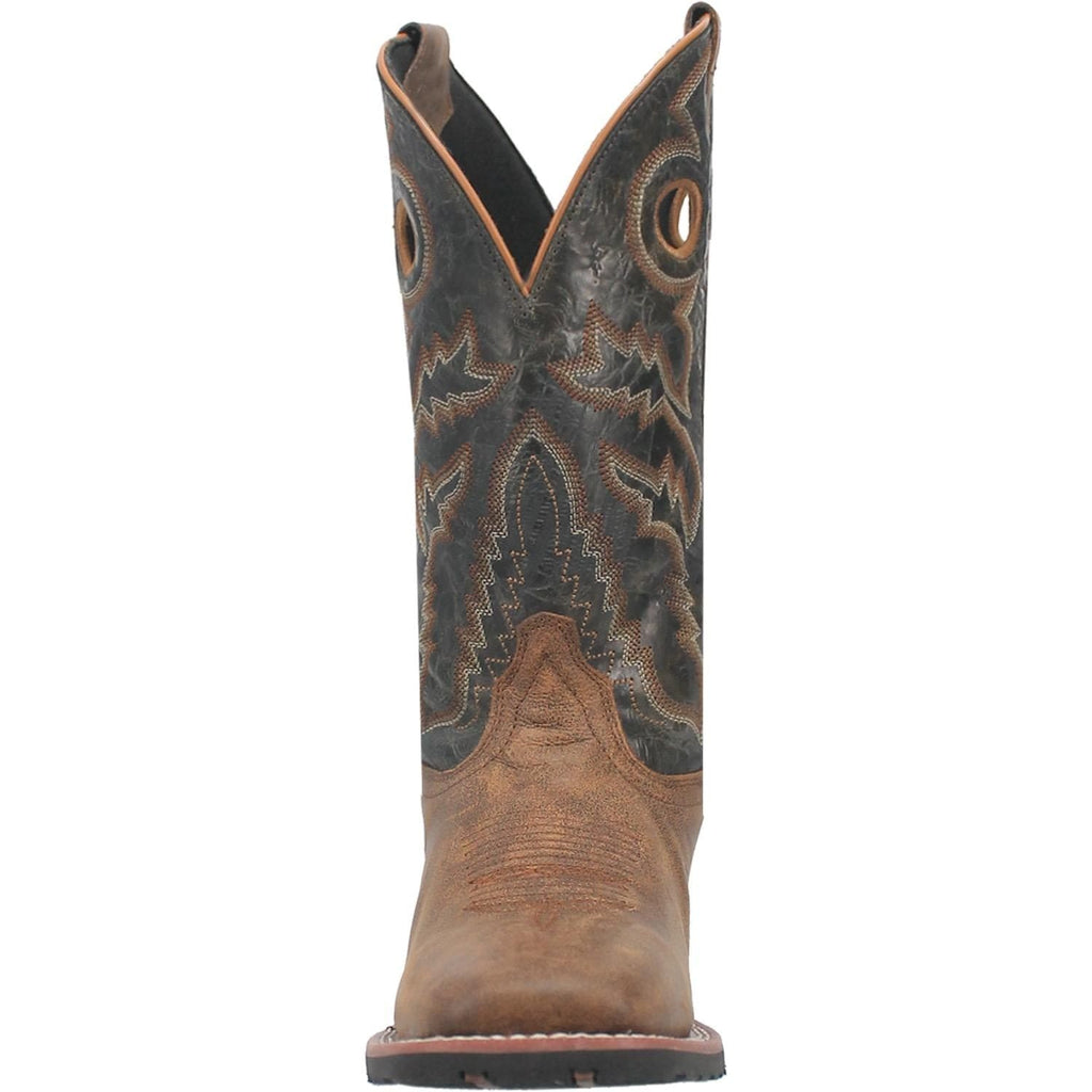 LAREDO Boots Laredo Men's Kosar Tan/Black Leather Cowboy Boots 7937