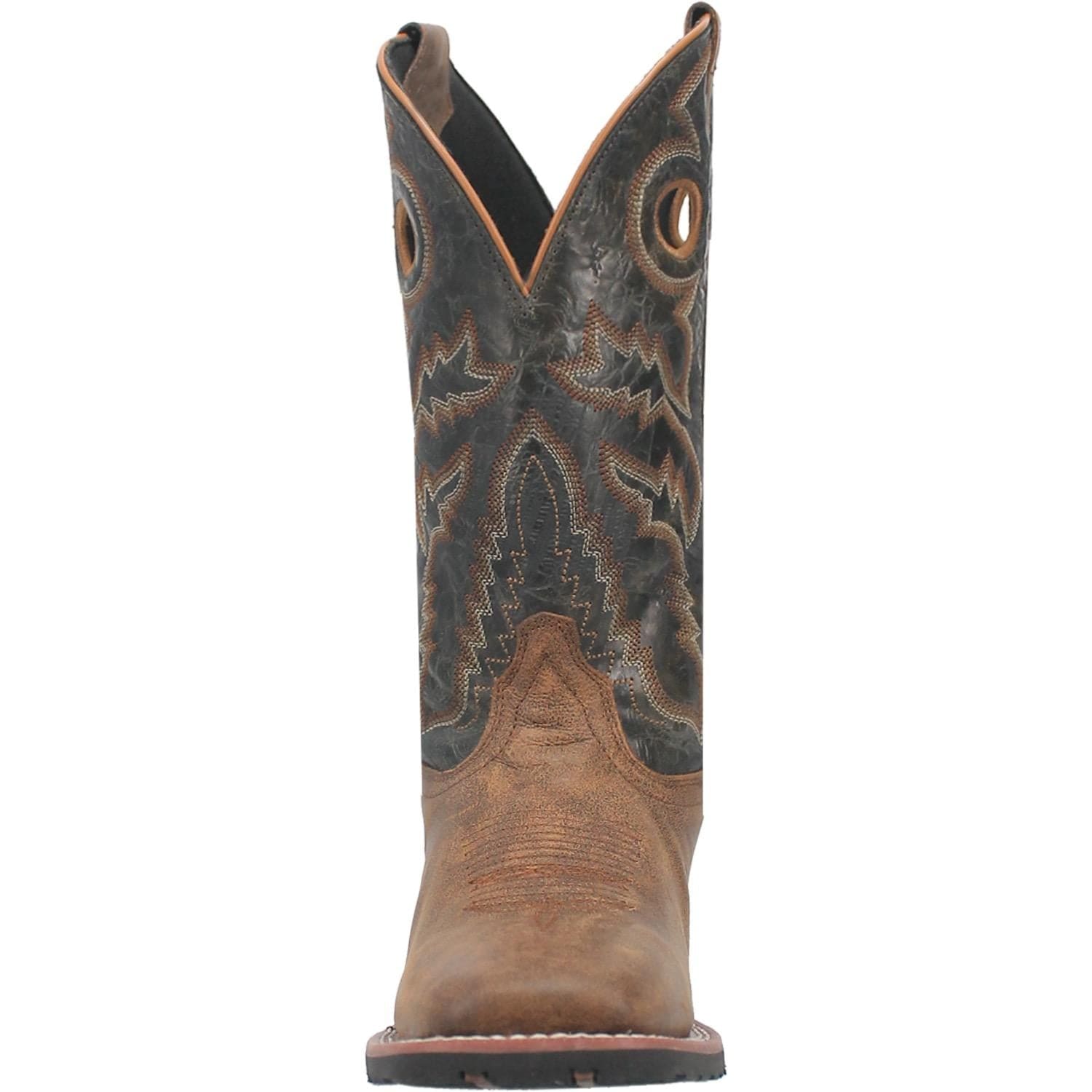 LAREDO Boots Laredo Men's Kosar Tan/Black Leather Cowboy Boots 7937