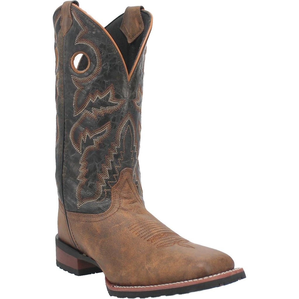 LAREDO Boots Laredo Men's Kosar Tan/Black Leather Cowboy Boots 7937