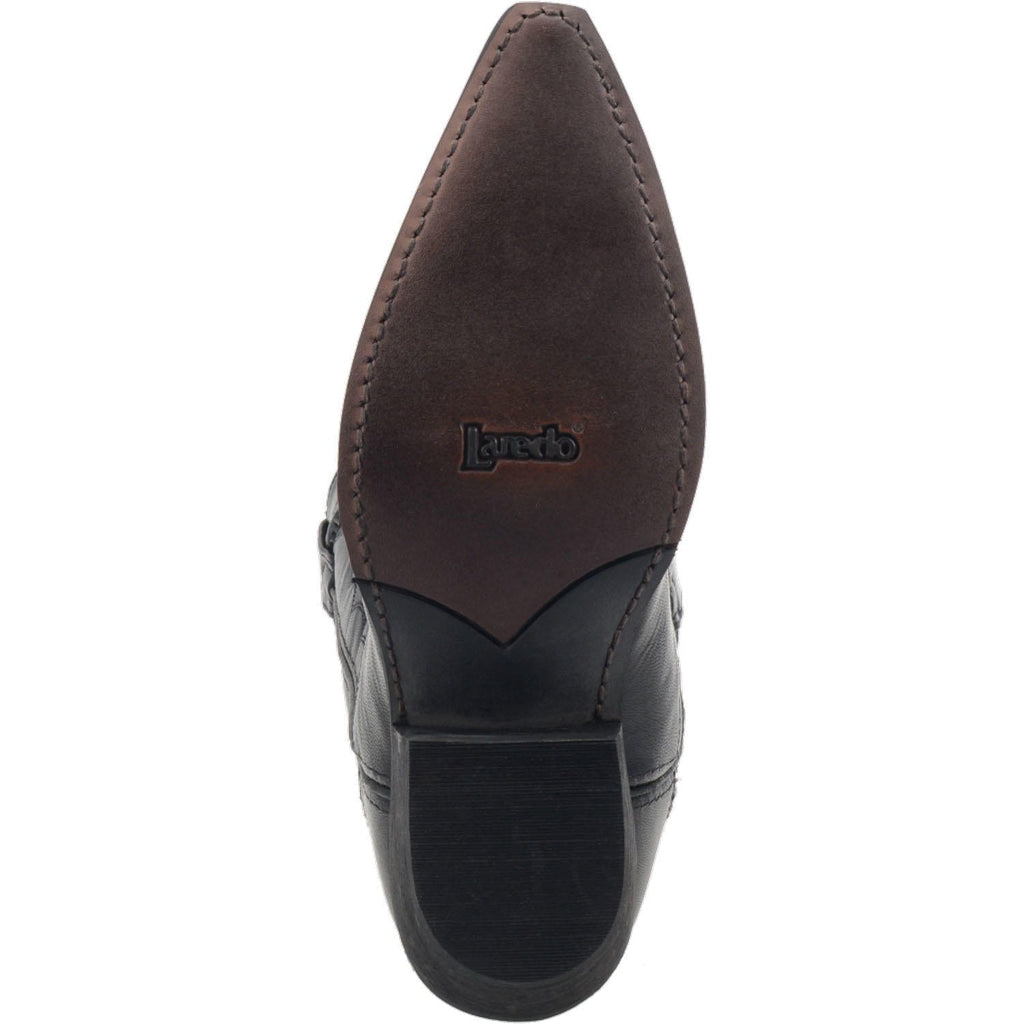 LAREDO Boots Laredo Men's Laramie Black Leather Cowboy Boots 68430