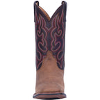 LAREDO Boots Laredo Men's Lodi Taupe/Chocolate Leather Cowboy Boots 7898