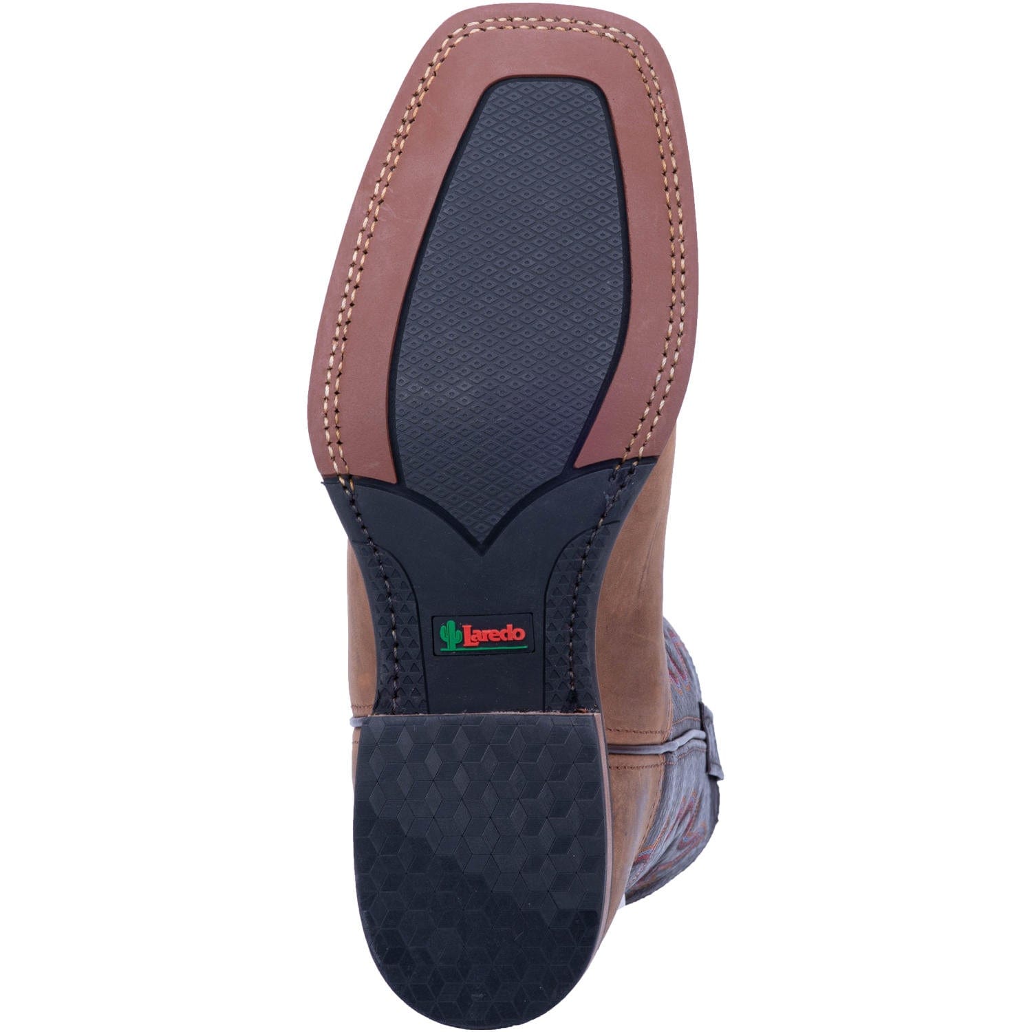 LAREDO Boots Laredo Men's Lodi Taupe/Chocolate Leather Cowboy Boots 7898