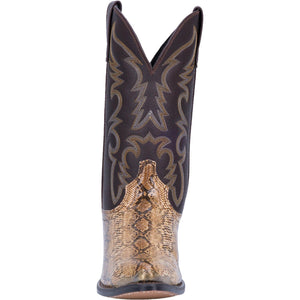 LAREDO Boots Laredo Men's Monty Tan Multi/Brown Snake Print Leather Cowboy Boots 68068