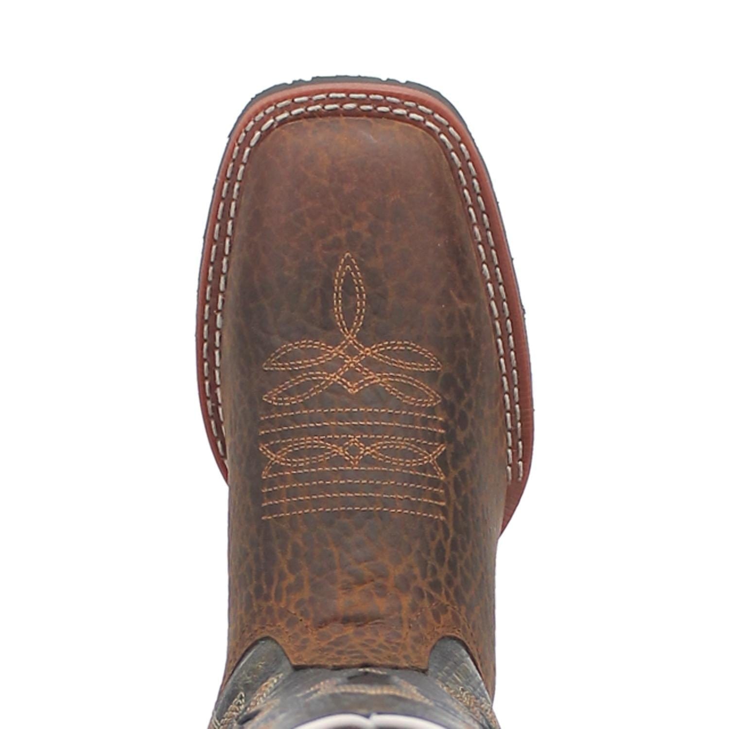 Laredo Birchwood Noir Cerise Cuir Bout Rond Ouest Botte Cowboy (US Laredo Birchwood Noir Cerise Cuir Bout Rond Ouest Botte Cowboy (US