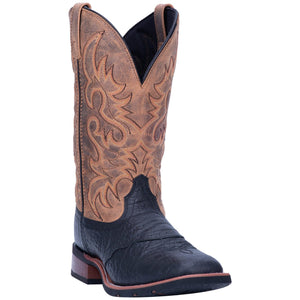 LAREDO Boots Laredo Men's Topeka Black Leather Cowboy Boots 7824