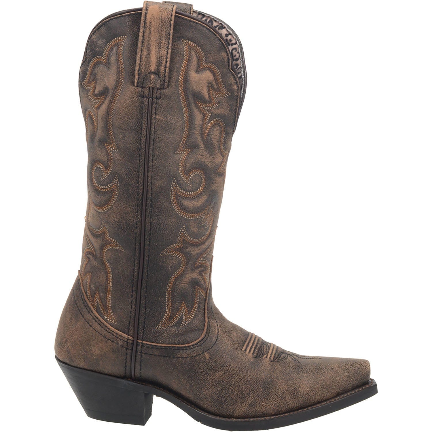 LAREDO Boots Laredo Women's Access Black Wide Calf Leather Cowgirl Boots 51079