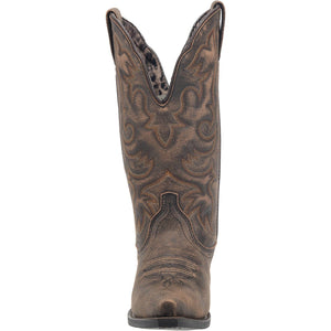 LAREDO Boots Laredo Women's Access Black Wide Calf Leather Cowgirl Boots 51079
