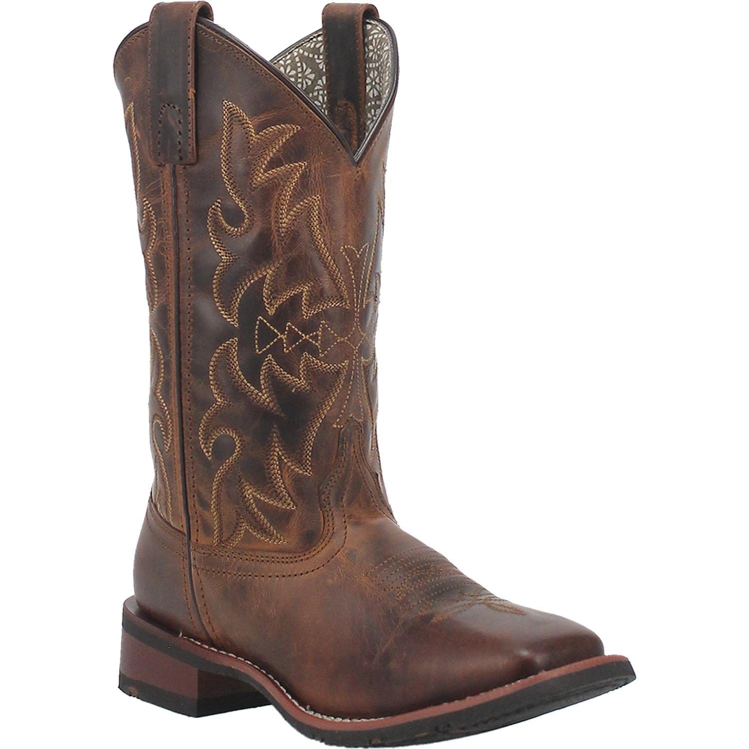 LAREDO Boots Laredo Women's Anita Tan Leather Cowgirl Boots 5602