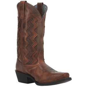 LAREDO Boots Laredo Women's Audrey Snip Toe Tan Leather Boots 51168