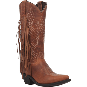 LAREDO Boots Laredo Women's Blakely Brown Fringe Snip Toe Western Boots 52384