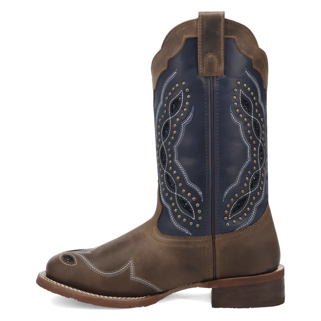 LAREDO Boots Laredo Women's Brown & Navy Dragonfly Western Boots 2035