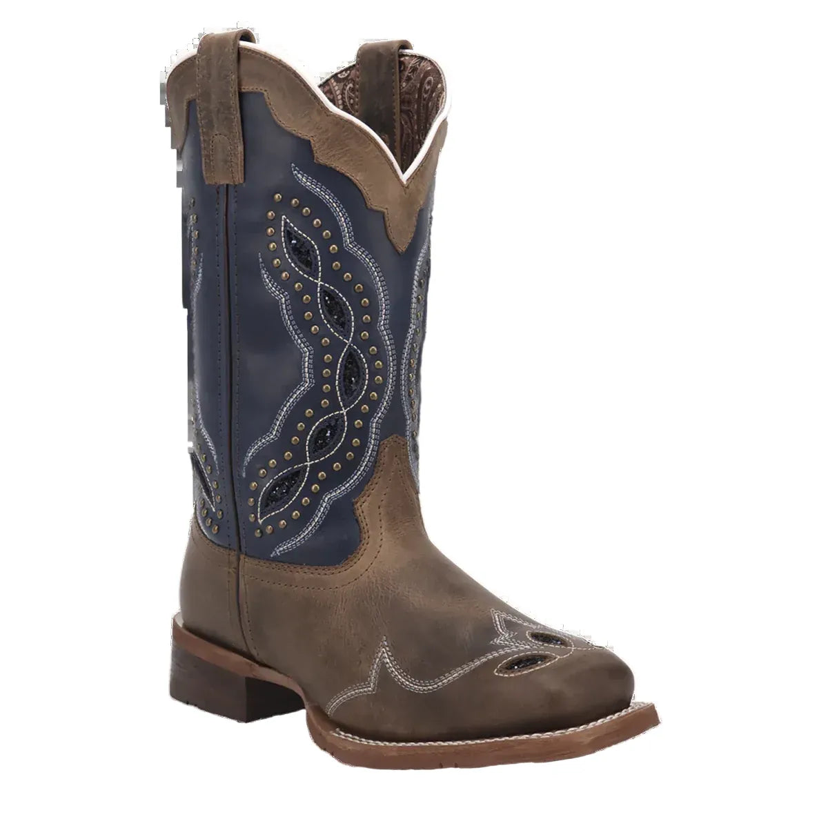 LAREDO Boots Laredo Women's Brown & Navy Dragonfly Western Boots 2035