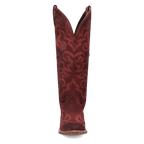 LAREDO Boots Laredo Women's Dark Red Sierra Rose Tall Western Boots 20049