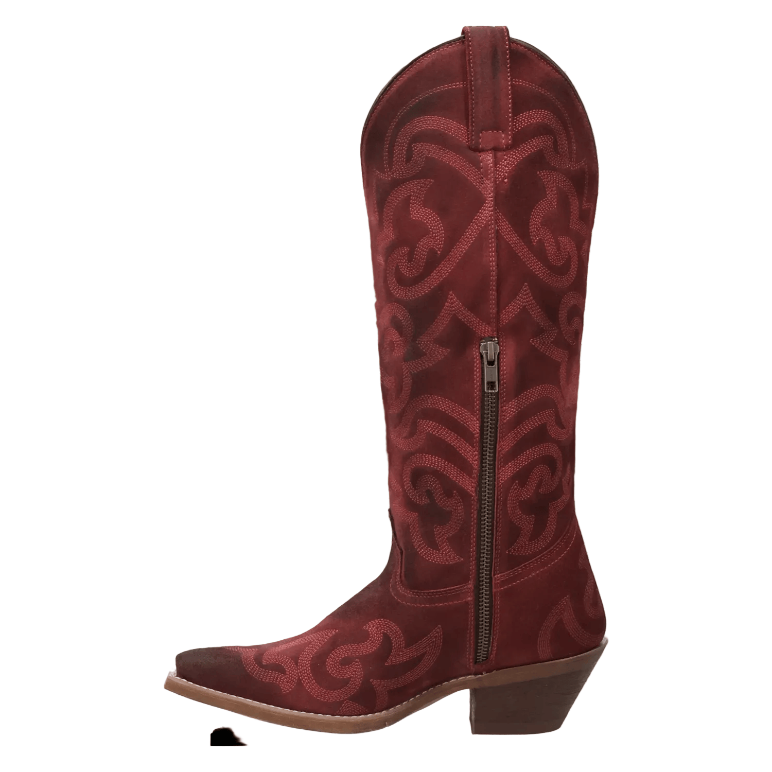 LAREDO Boots Laredo Women's Dark Red Sierra Rose Tall Western Boots 20049