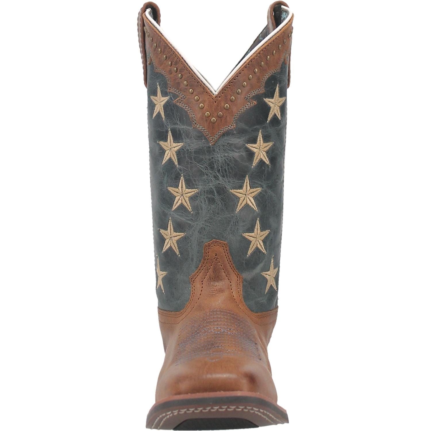 LAREDO Boots Laredo Women's Early Star Tan Leather Cowgirl Boots 5897