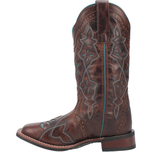 LAREDO Boots Laredo Women's Gillyann Dark Brown Leather Cowboy Boots 5929