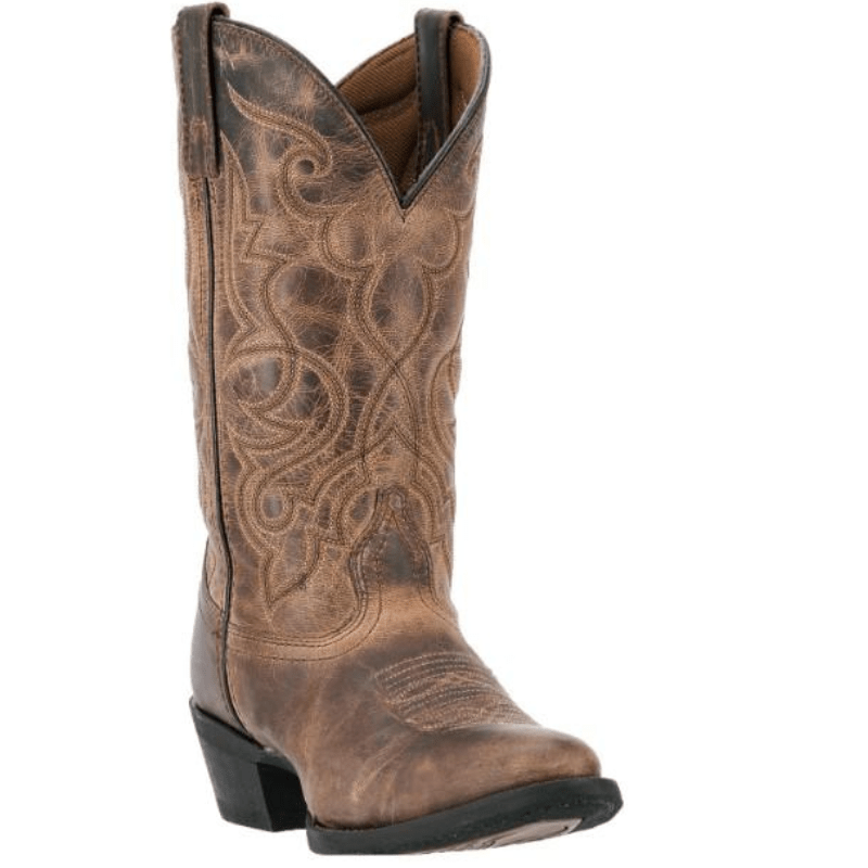 LAREDO Boots Laredo Women's Maddie Distressed Tan Leather Cowgirl Boots 51112