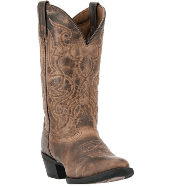 Bottines Cowboy Laredo - Taille 5 Femme - Cuir Ivoire - Neuf Sans Emballage