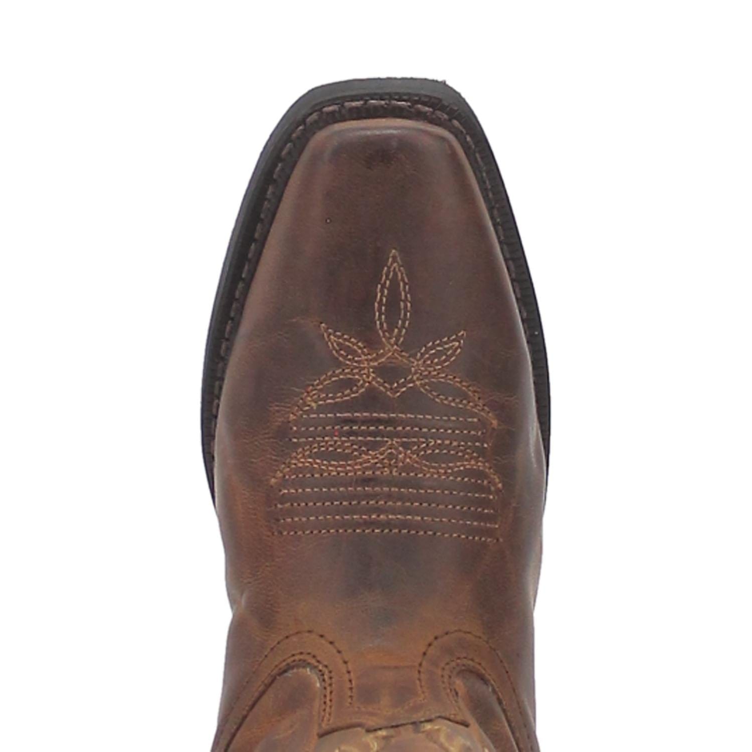 LAREDO Boots Laredo Women's Malinda Tan Leather Cowgirl Boots 51134