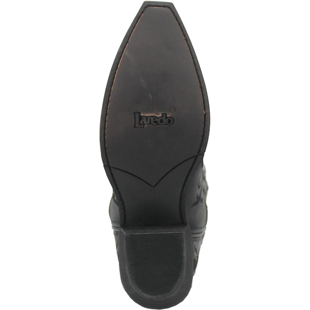 LAREDO Boots Laredo Women's Night Sky Black Leather Cowgirl Boots 52450