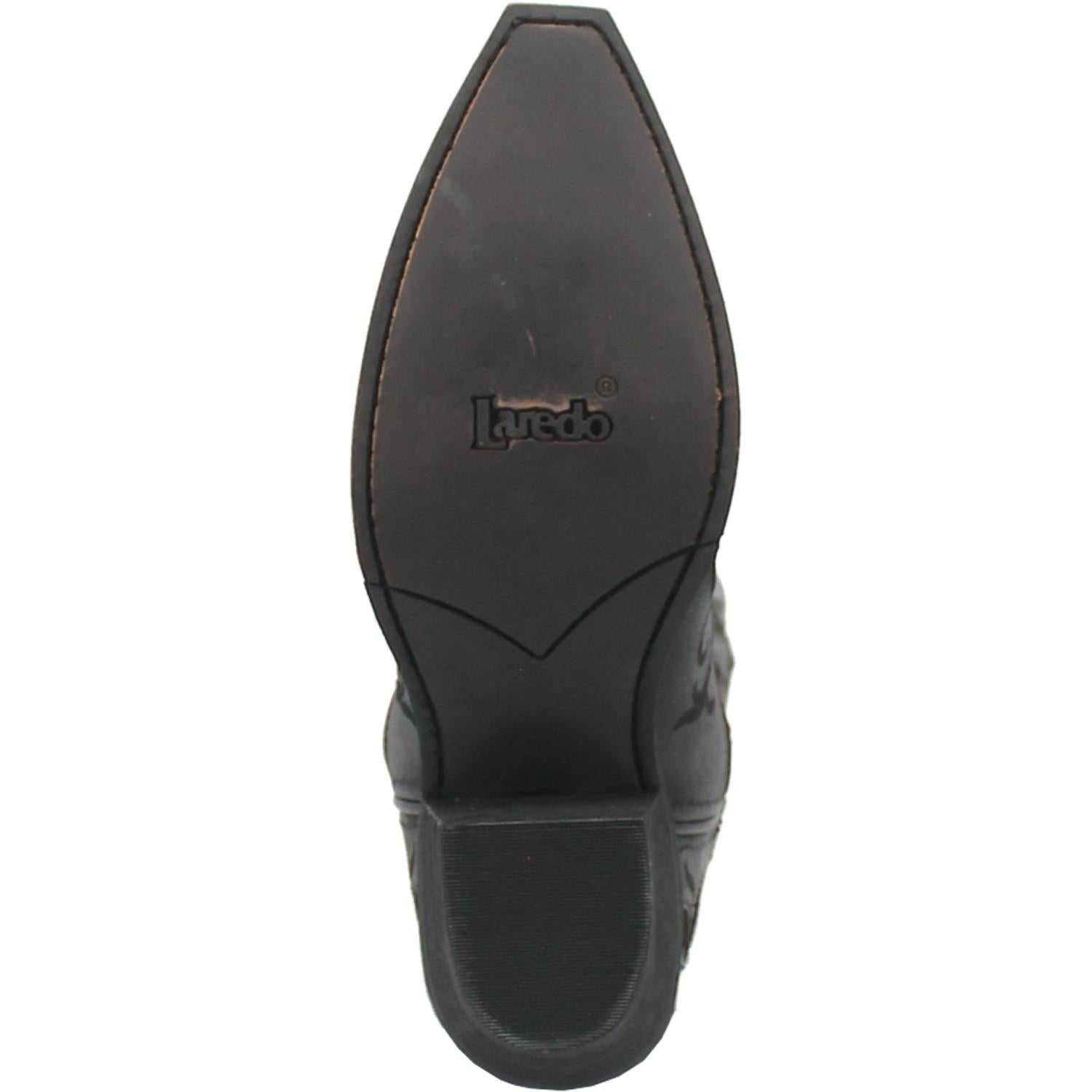 LAREDO Boots Laredo Women's Night Sky Black Leather Cowgirl Boots 52450