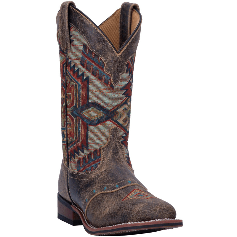 LAREDO Boots Laredo Women's Scout Brown/Multi Leather Cowgirl Boots 5647
