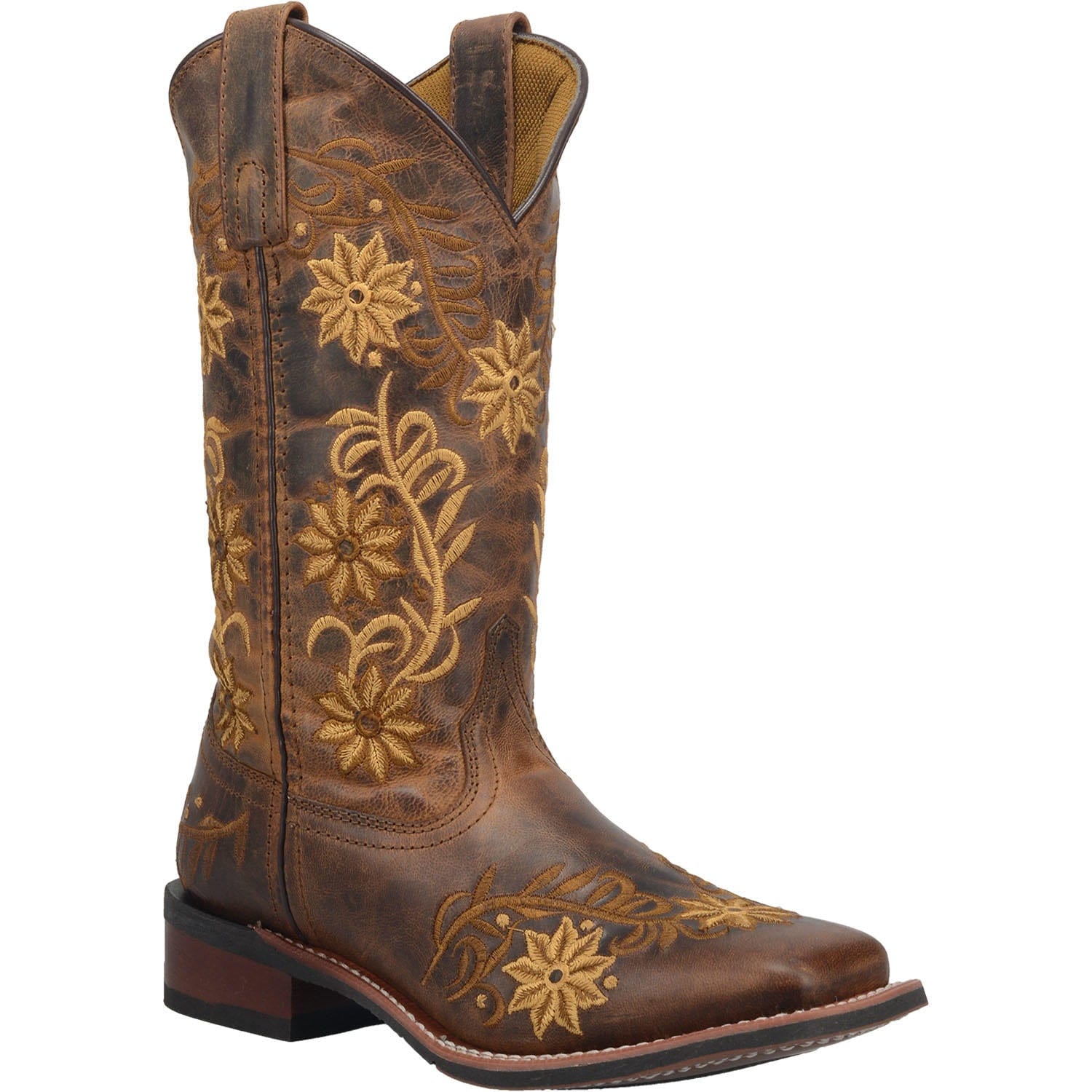 LAREDO Boots Laredo Women's Secret Garden Brown Leather Cowgirl Boots 5822