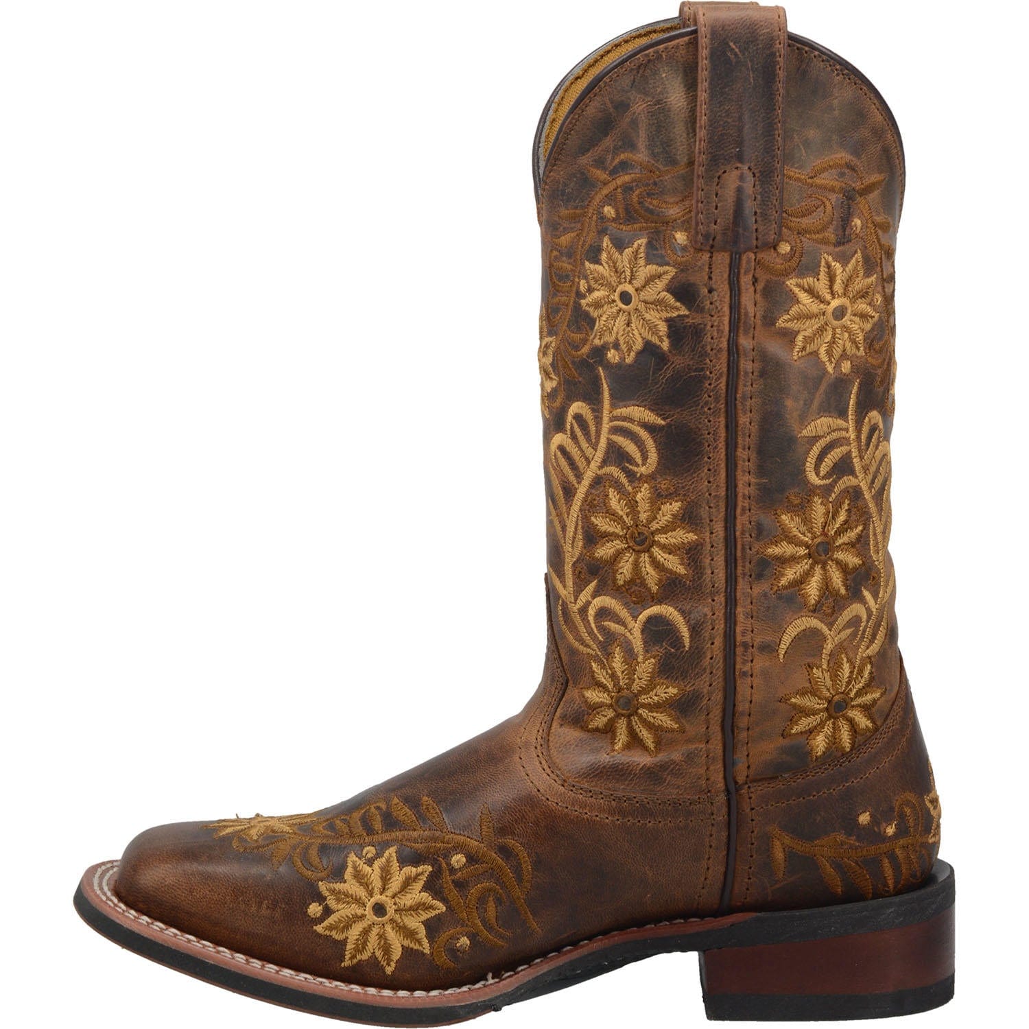 LAREDO Boots Laredo Women's Secret Garden Brown Leather Cowgirl Boots 5822