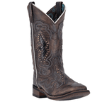LAREDO Boots Laredo Women's Spellbound Black Leather Cowgirl Boots 5660