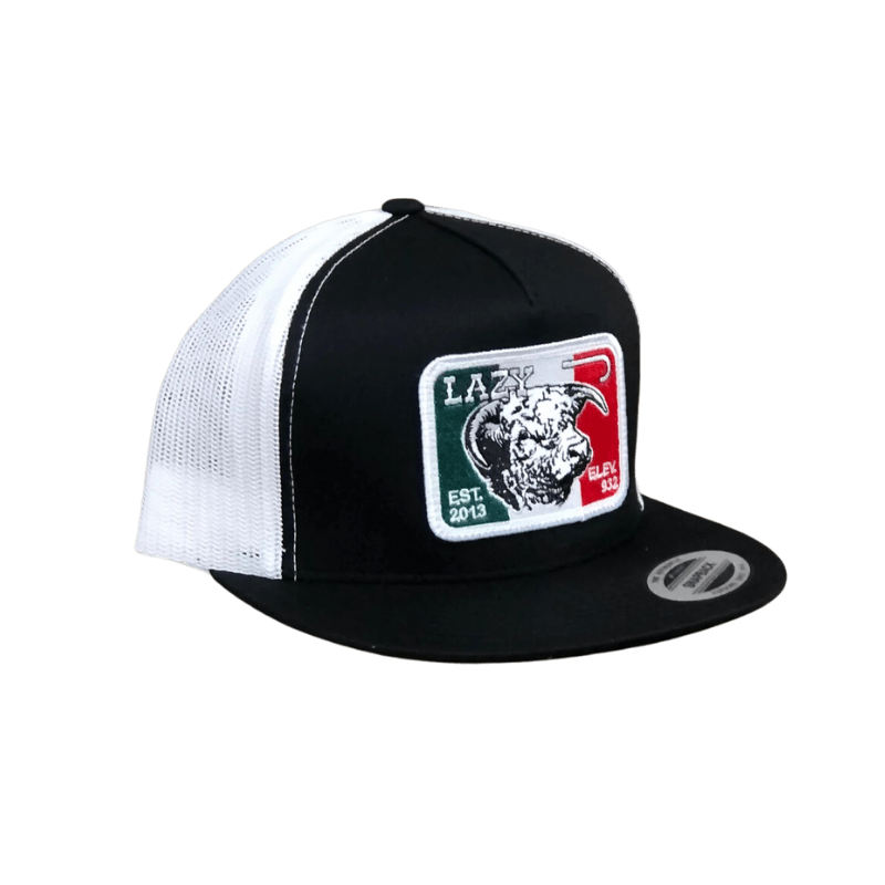 LAZY J RANCH Hats - Fashion - Ball MEXICO BULL WHT/BLK