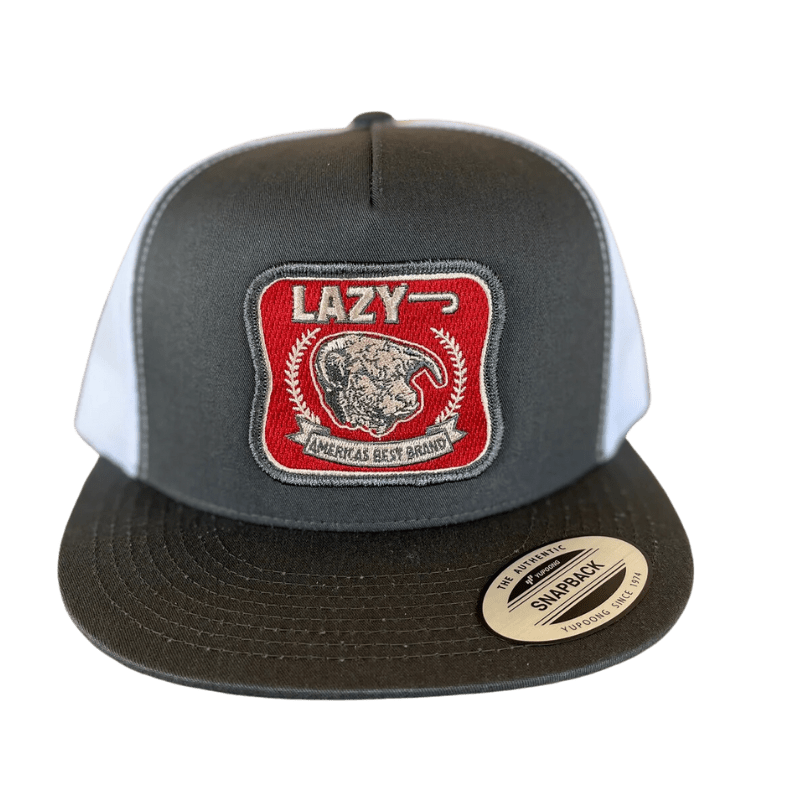 LAZY J RANCH Hats Lazy J Ranch Wear Grey/White 4" America's Best Cap