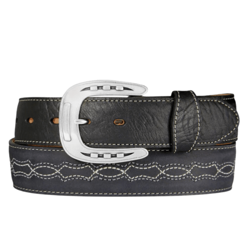 LEEGIN Belts Tony Lama Men's Maverick Black Belt C42743
