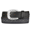 LEEGIN Belts Tony Lama Men's Maverick Black Belt C42743