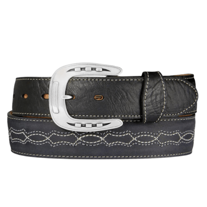 LEEGIN Belts Tony Lama Men's Maverick Black Belt C42743