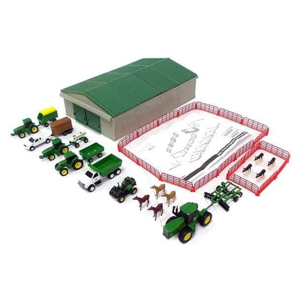 Legacy Toys Trains & Vehicles 1:64 John Deere Farm Toy Play Set - 70 Pieces