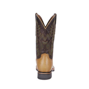 LUCCHESE BOOTS Boots Lucchese Men's Rudy Tan/Chocolate Horseman Barn Boots M4091.WF