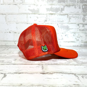 Lucky Chuck™ Hats Lucky Horse Orange Patch Hat