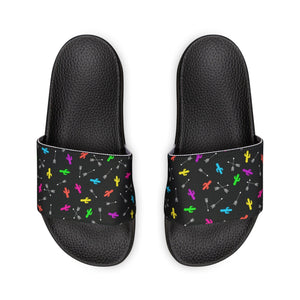 Lucky Chuck™ Shoes Arrow & Cactus Women's PU Slide Sandals