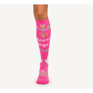 Lucky Chuck™ Socks Choose HOPE Pink Performance Socks