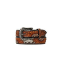 M&F WESTERN Belts Angel Ranch Women's Tan Sunflower Tooling Western Belt D140008908